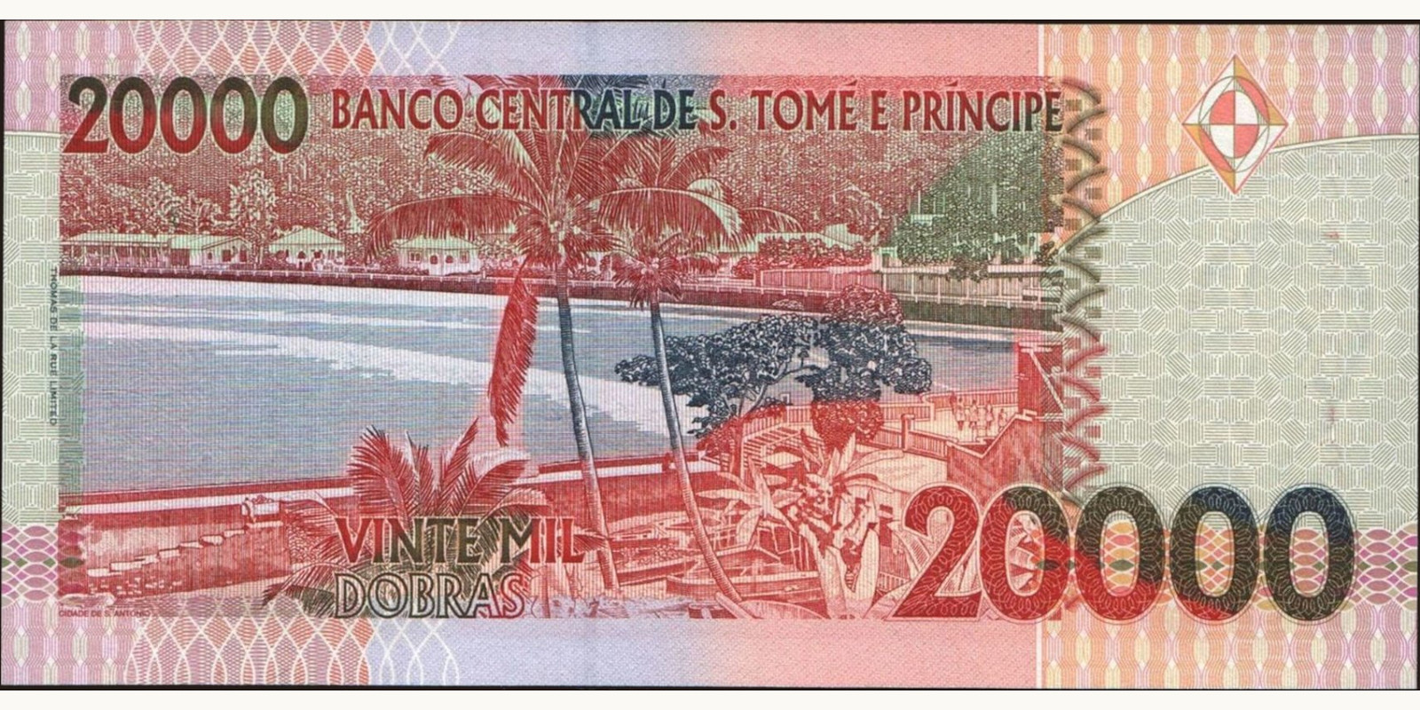 20000 dobras Сан-Томе и Принсипи 1996 — Оборотная сторона