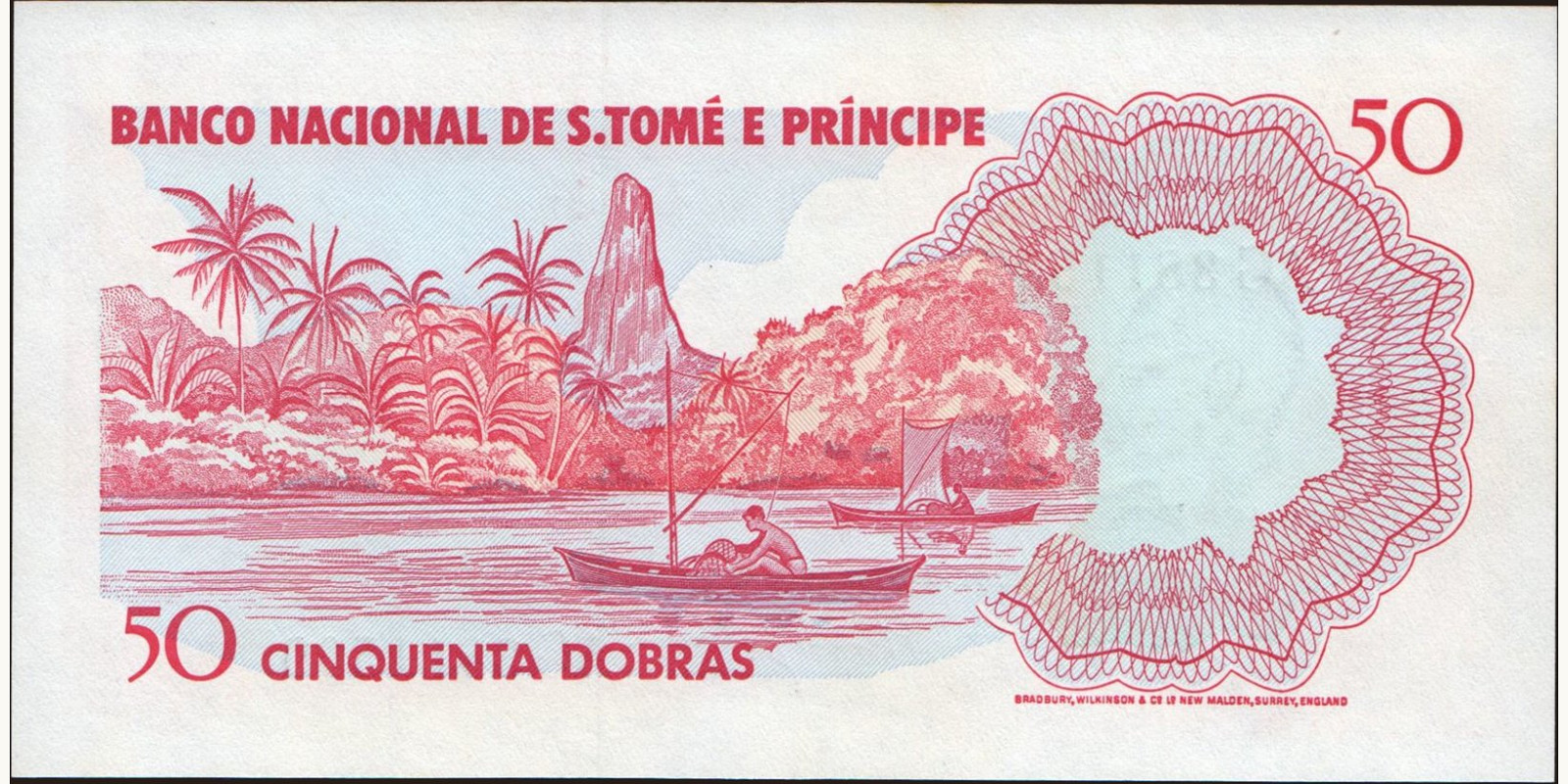 50 dobras Сан-Томе и Принсипи 1977 — Оборотная сторона