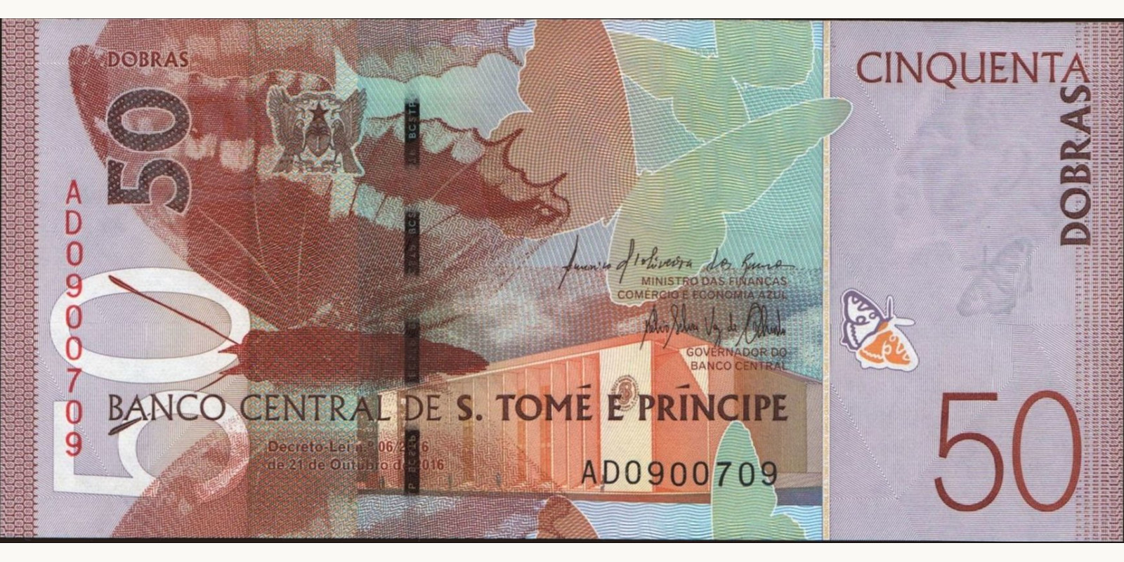 50 dobras 2016