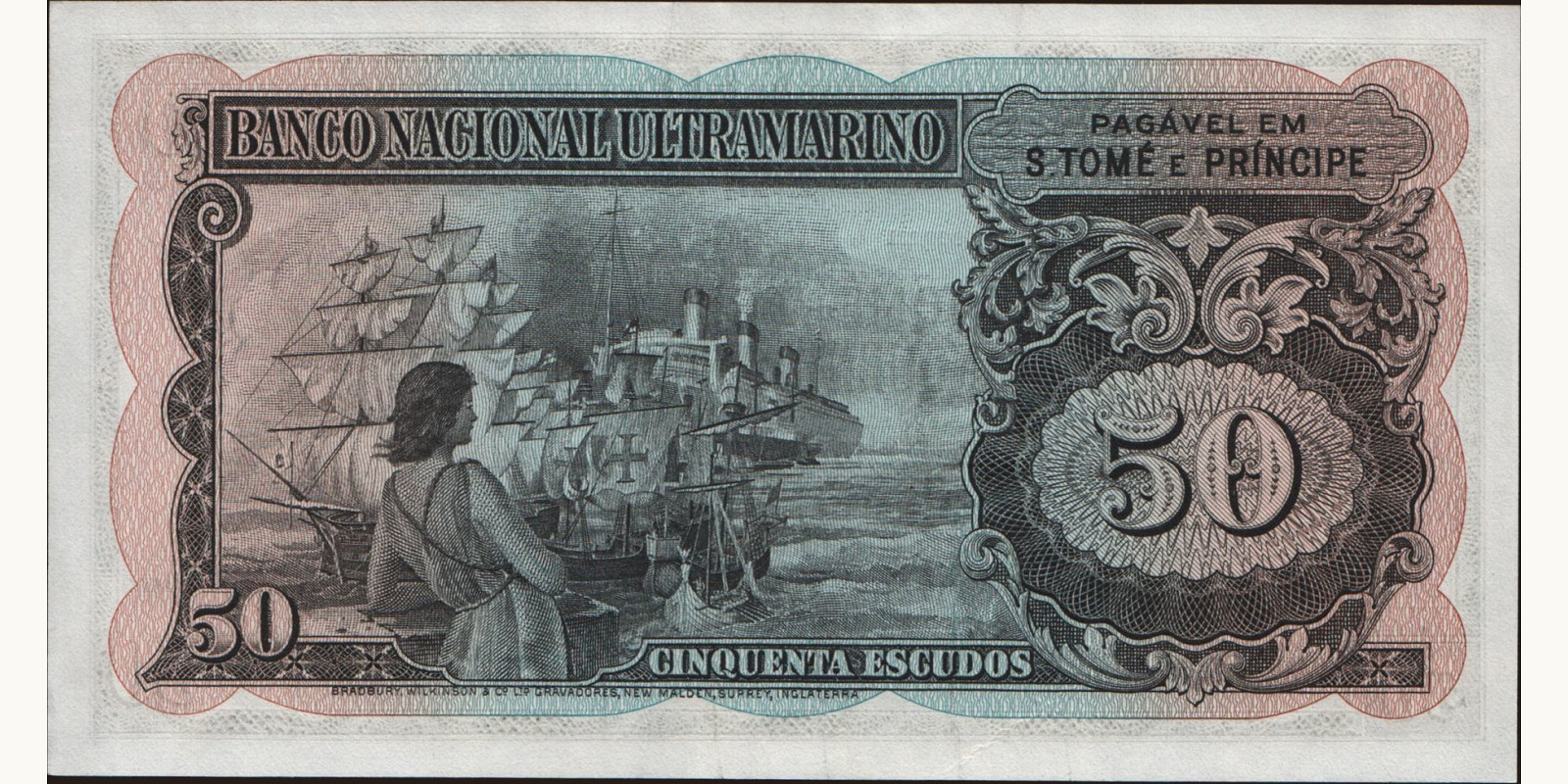 50 escudos Сан-Томе и Принсипи 1958 — Оборотная сторона