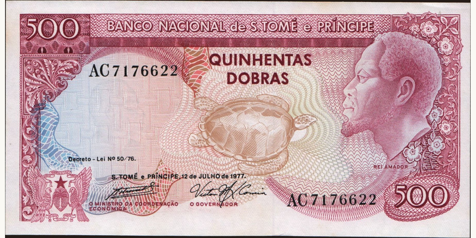 500 dobras 1977