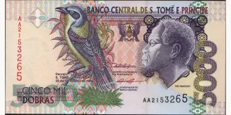 5000 dobras 1996