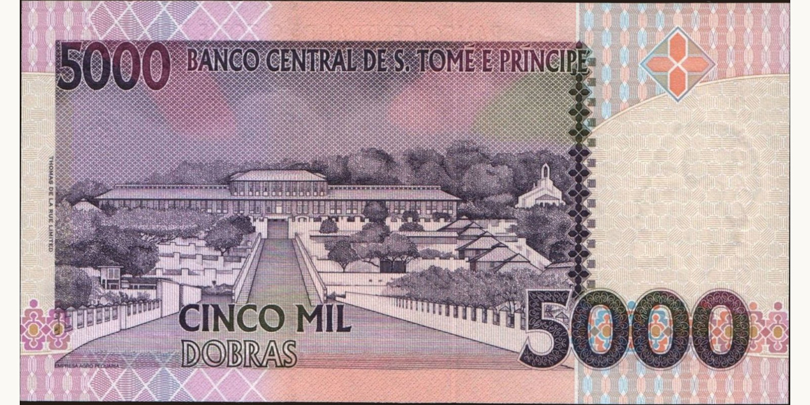 5000 dobras Сан-Томе и Принсипи 2013 — Оборотная сторона