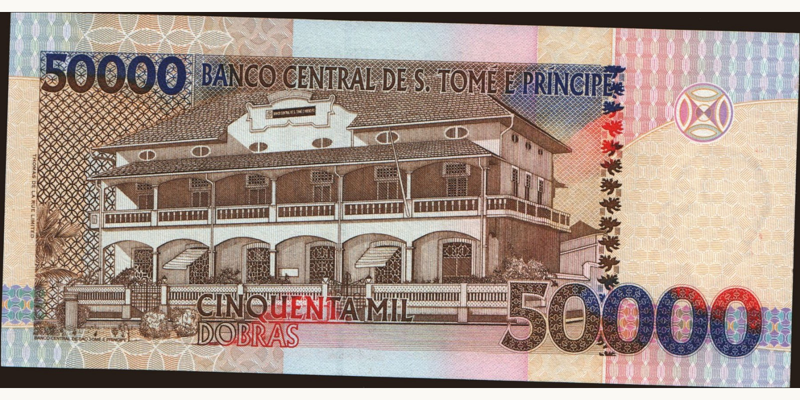 50000 dobras Сан-Томе и Принсипи 1996 — Оборотная сторона