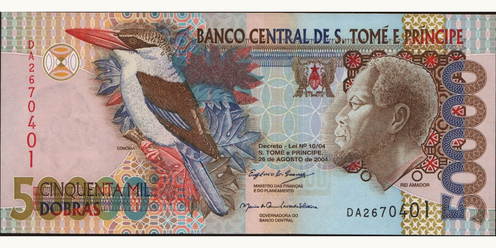 50000 dobras Сан-Томе и Принсипи 2004 — Лицевая сторона