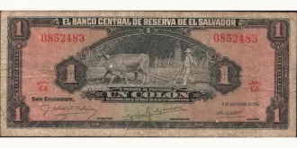 1 colones 1957
