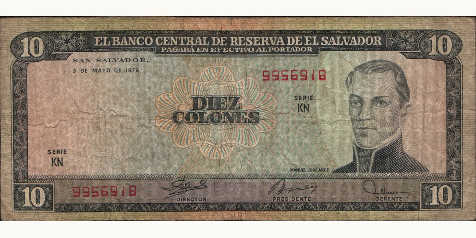 10 colones 1979