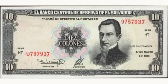 10 colones 1988