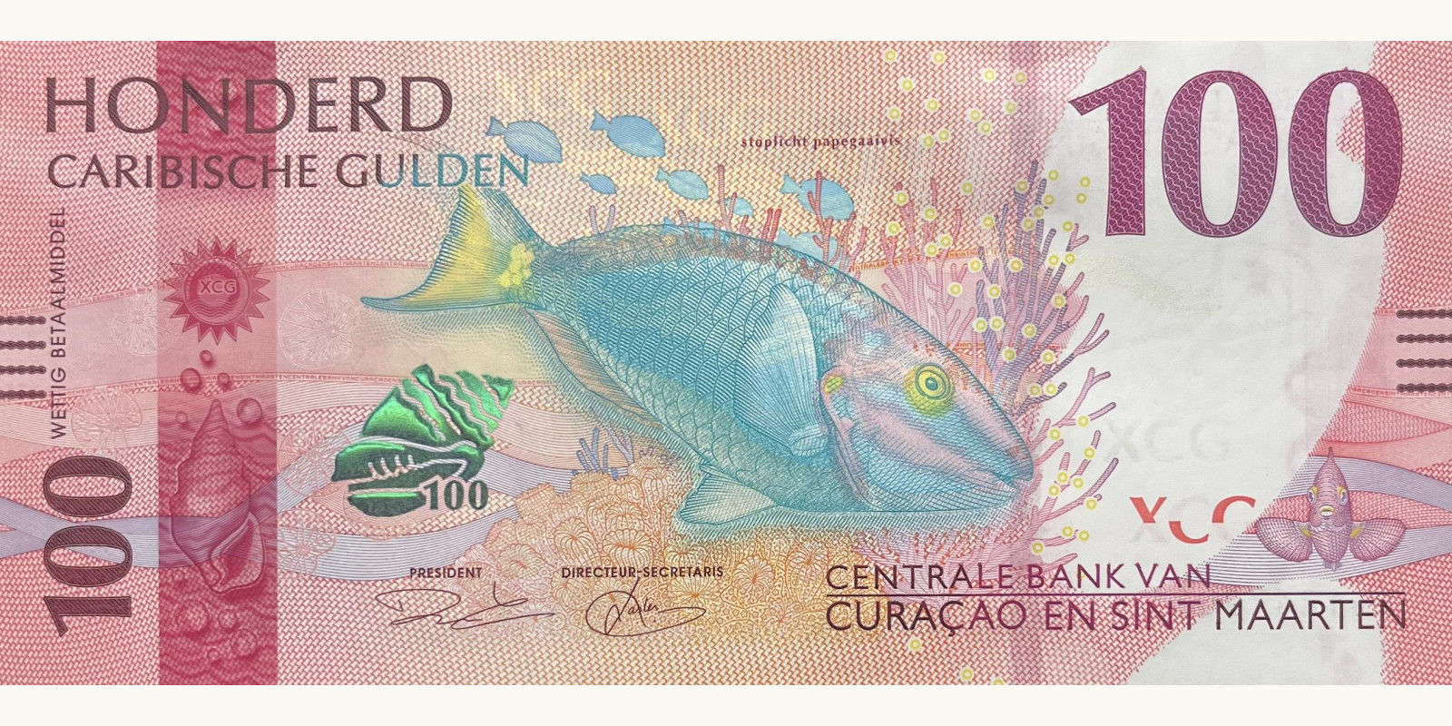 100 gulden Синт-Мартен 2025 — Лицевая сторона
