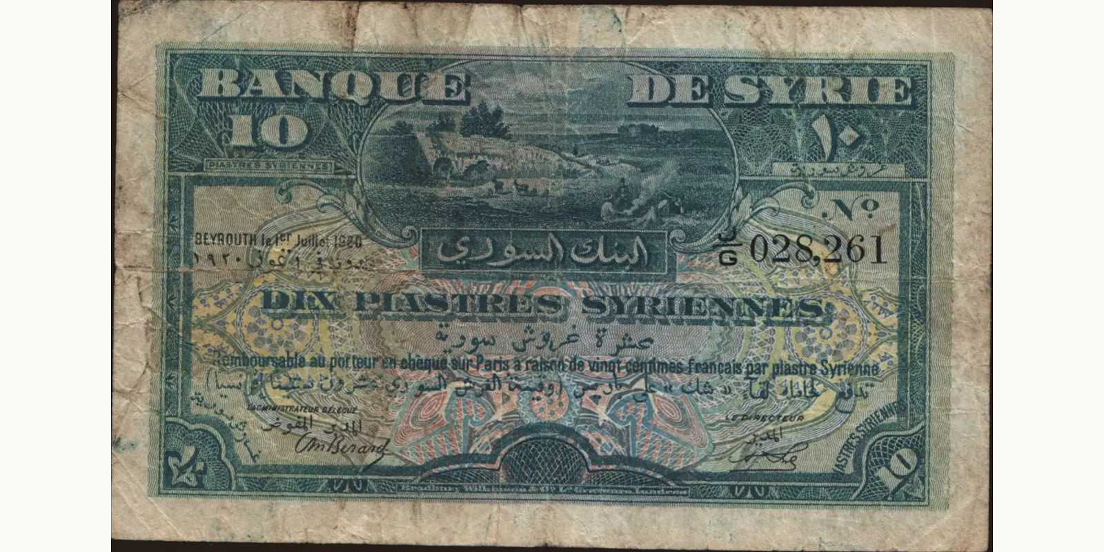 10 piastres 1920