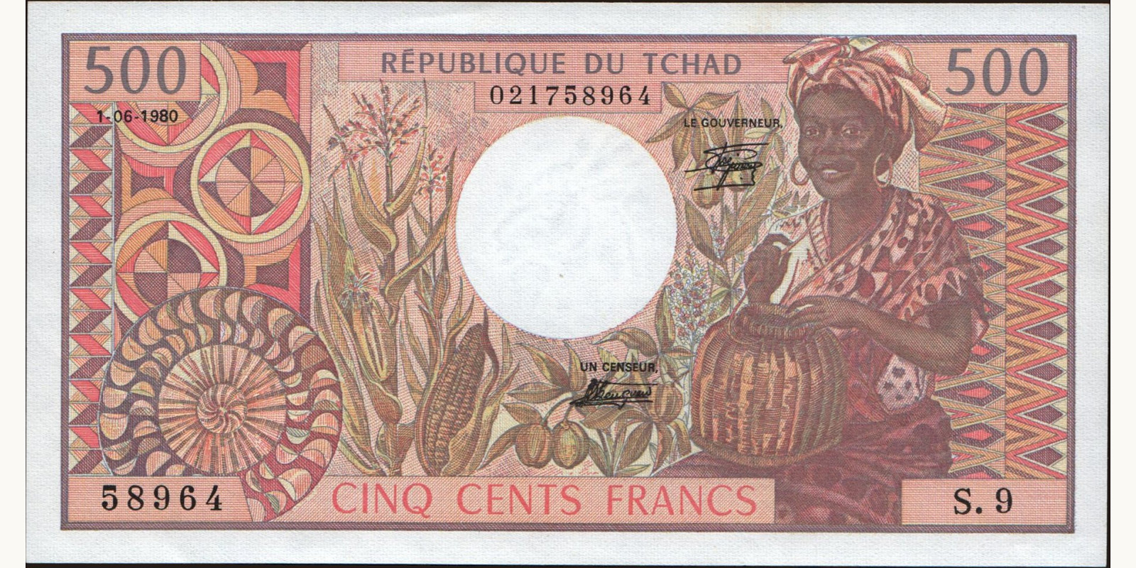 500 franc 1980