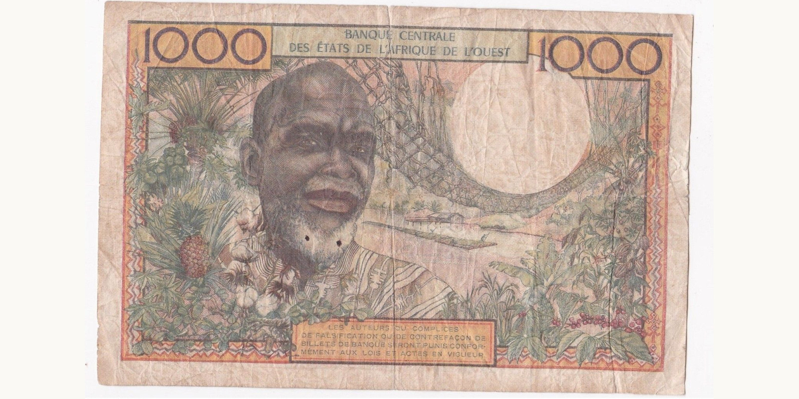 100 franc Togo 1956 — Back side