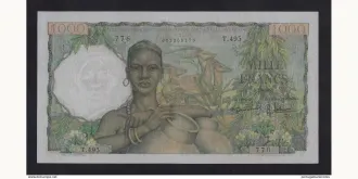 1000 franc 1955