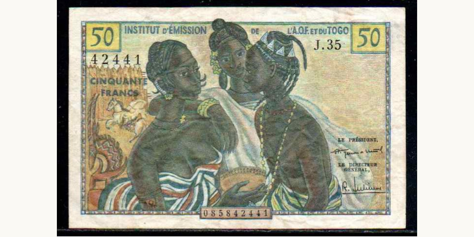 50 francs 1956