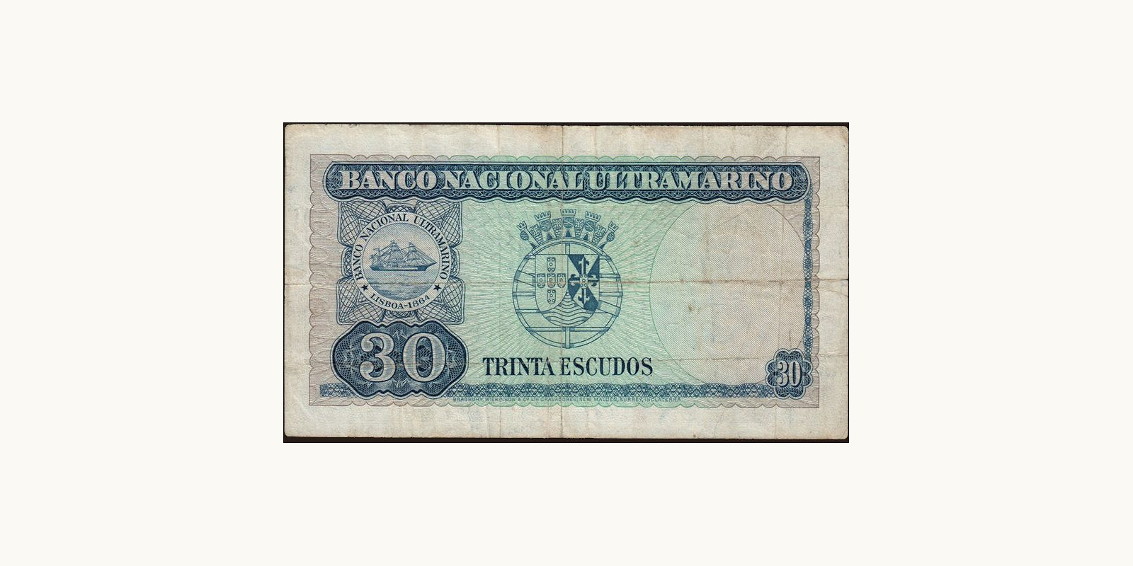 30 escudos Восточный Тимор 1959 — Оборотная сторона