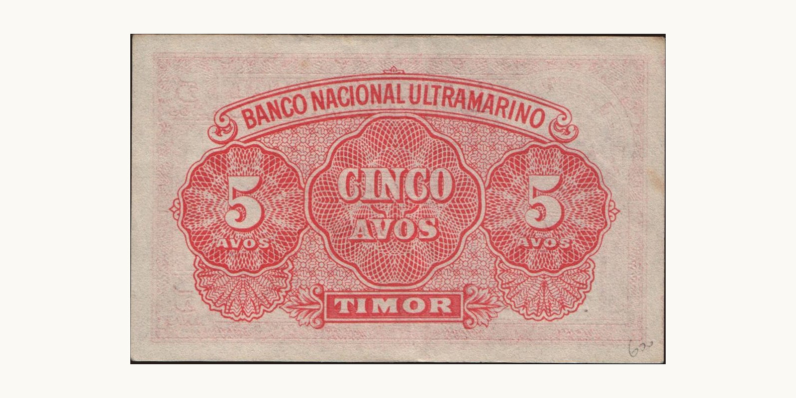 5 Timor-Leste 1940 — Back side