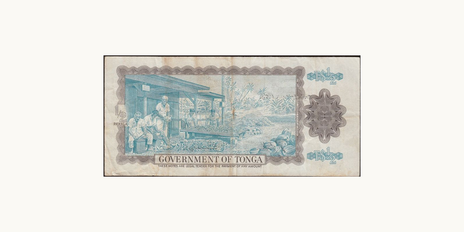 1 Тонга 1973 — Оборотная сторона