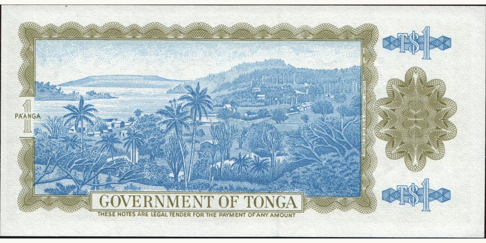 1 Tonga 1987 — Back side