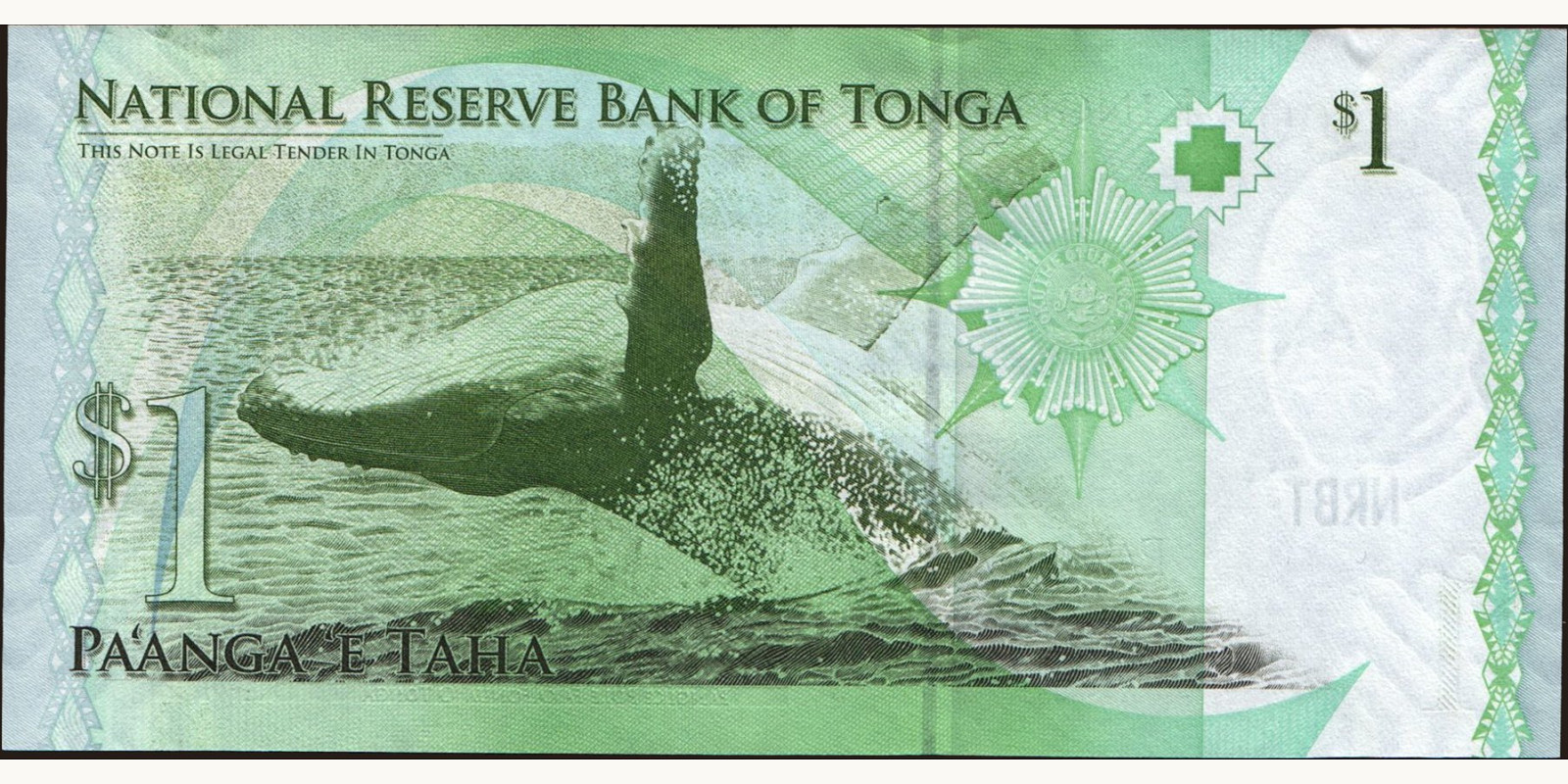 1 Тонга 2009 — Оборотная сторона