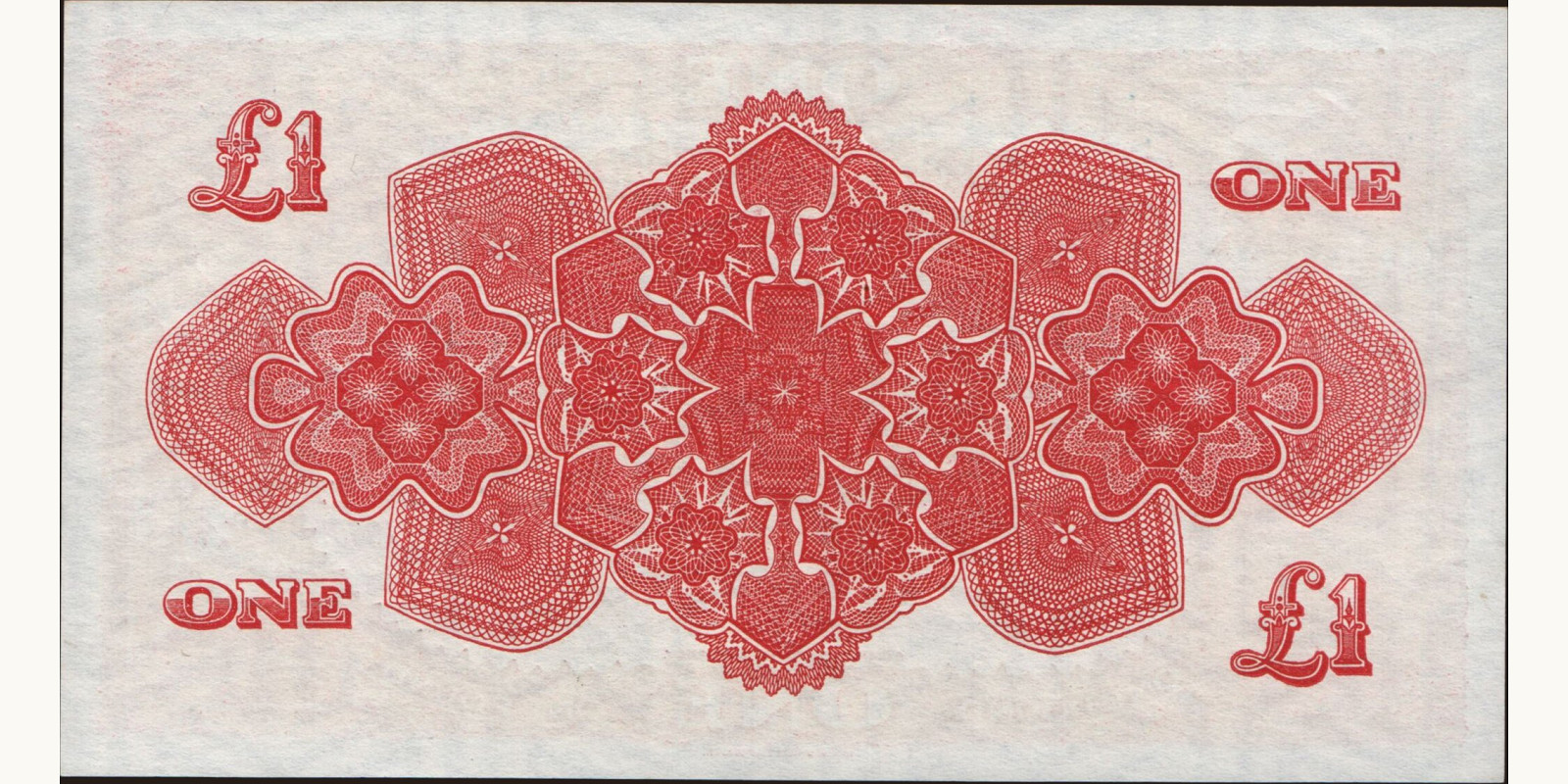 1 pounds Tonga 1966 — Back side