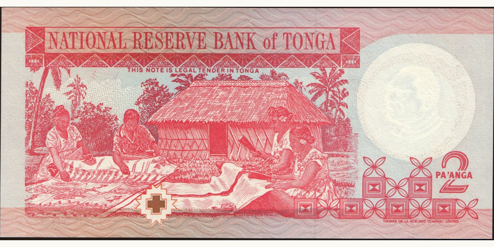 2 Тонга 1995 — Оборотная сторона