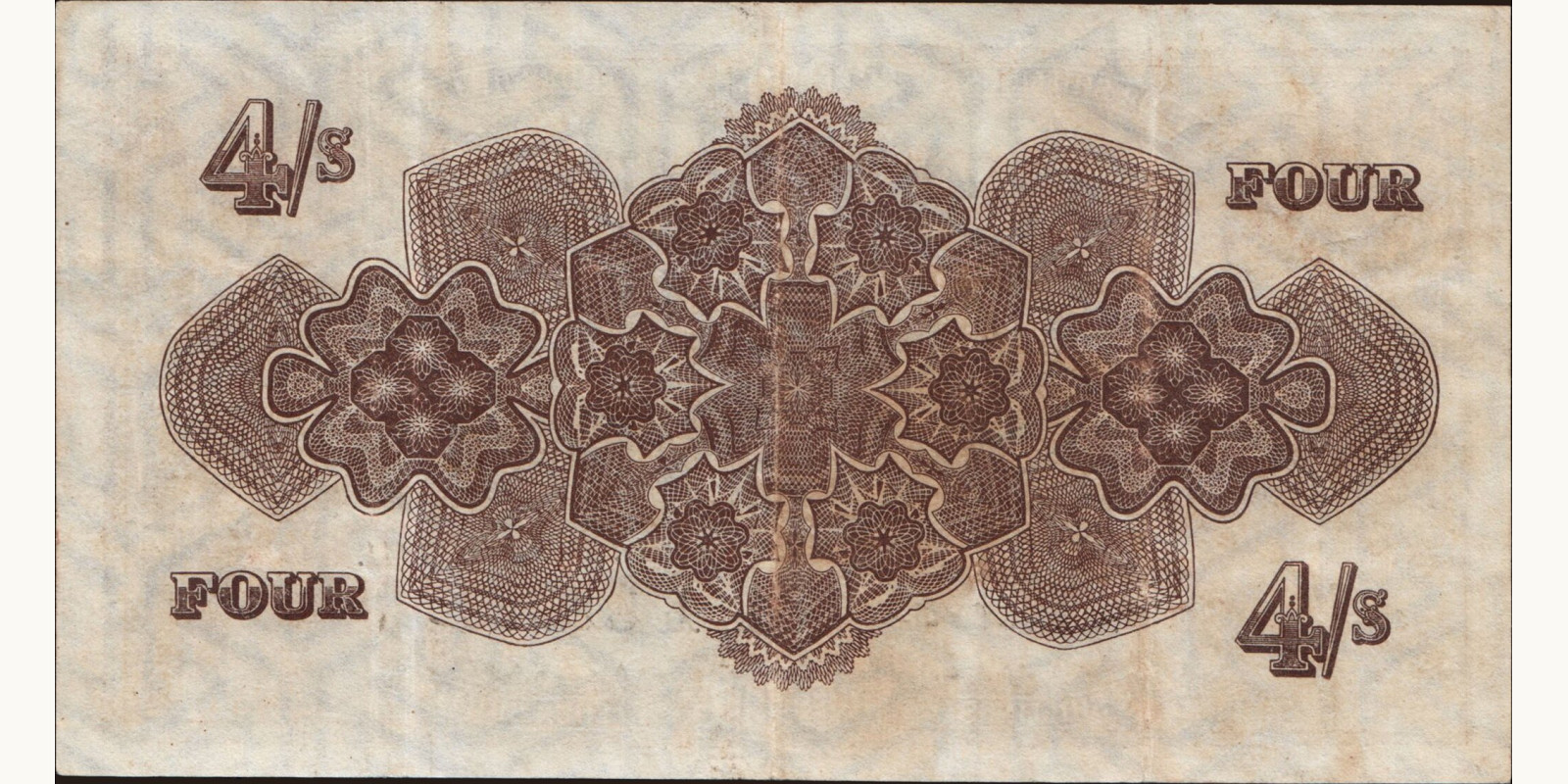 4 shilling Tonga 1941 — Back side