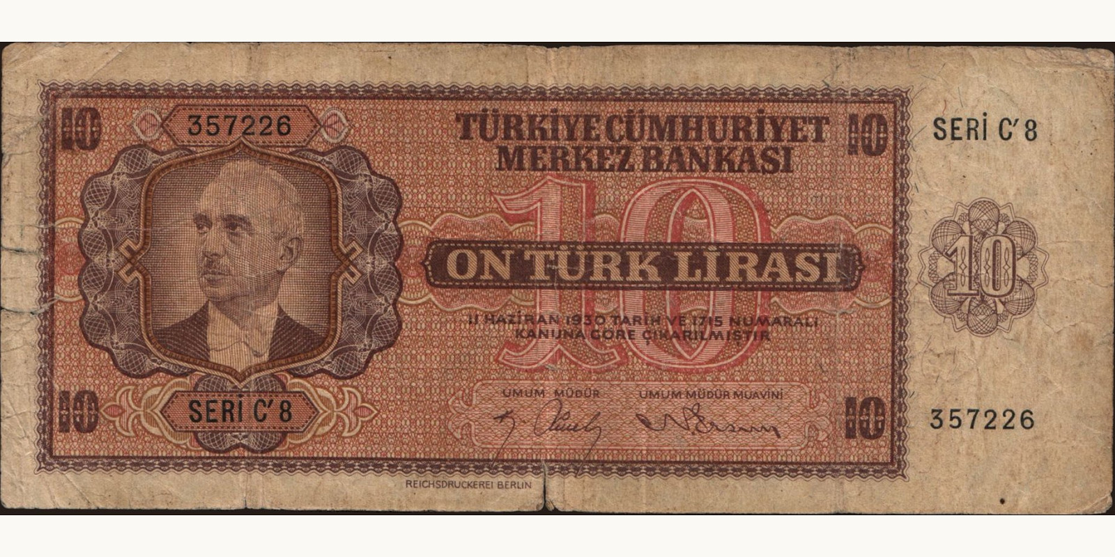 10 lira 1942
