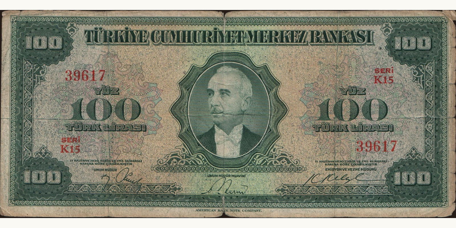 100 lira 1947