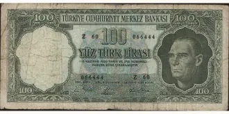 100 lira 1964