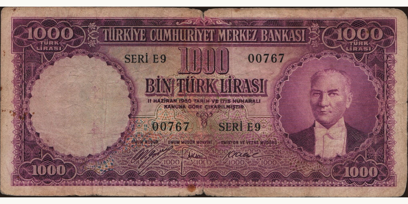 1000 lira 1953