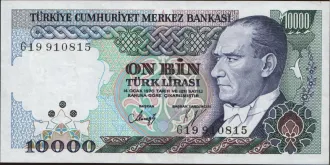 10000 lira 1989