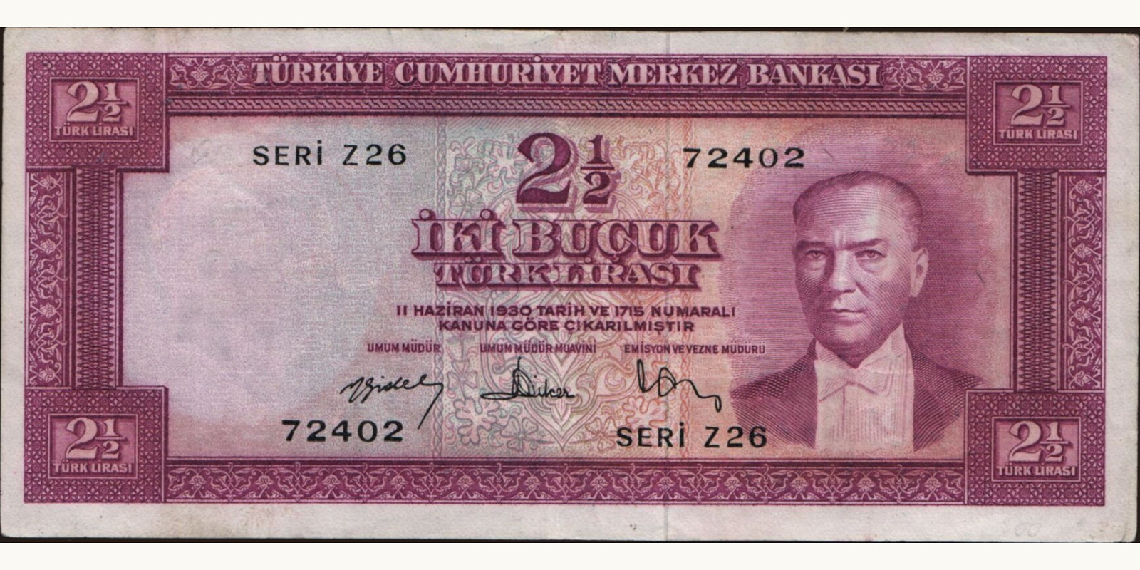 2 lira 1957