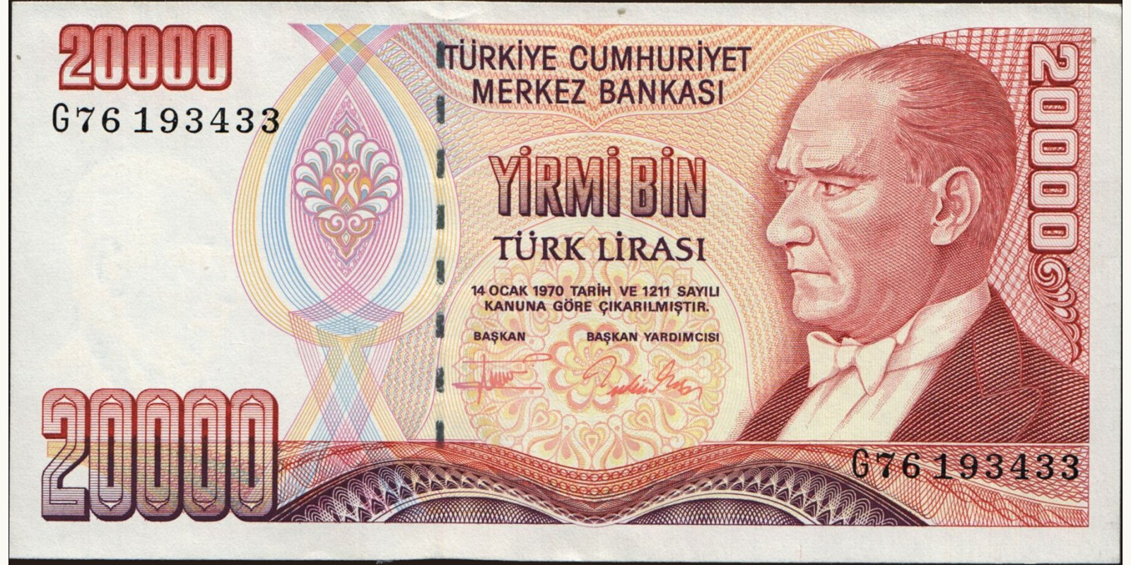 20000 lira 1995