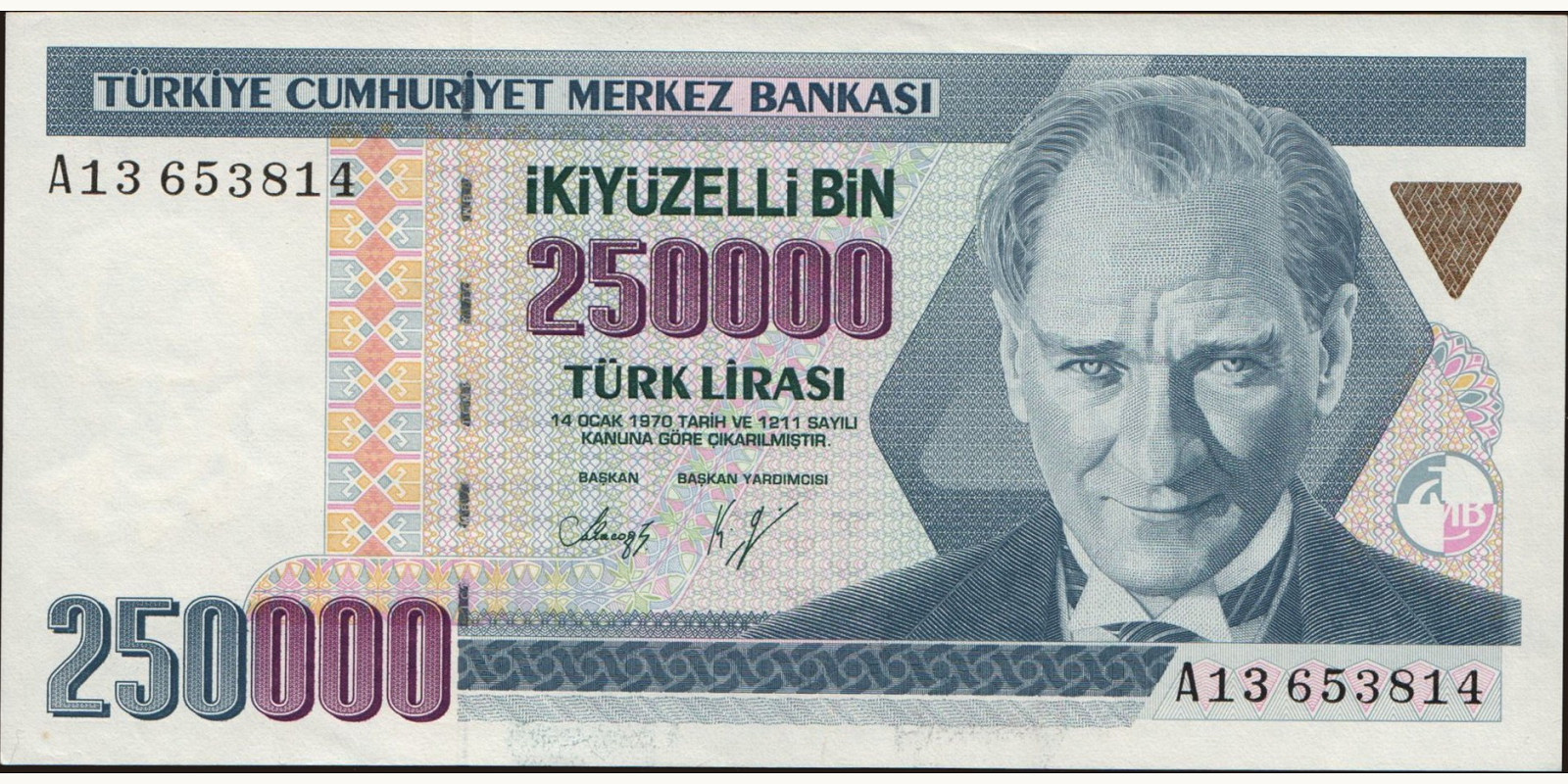 250000 lira 1992