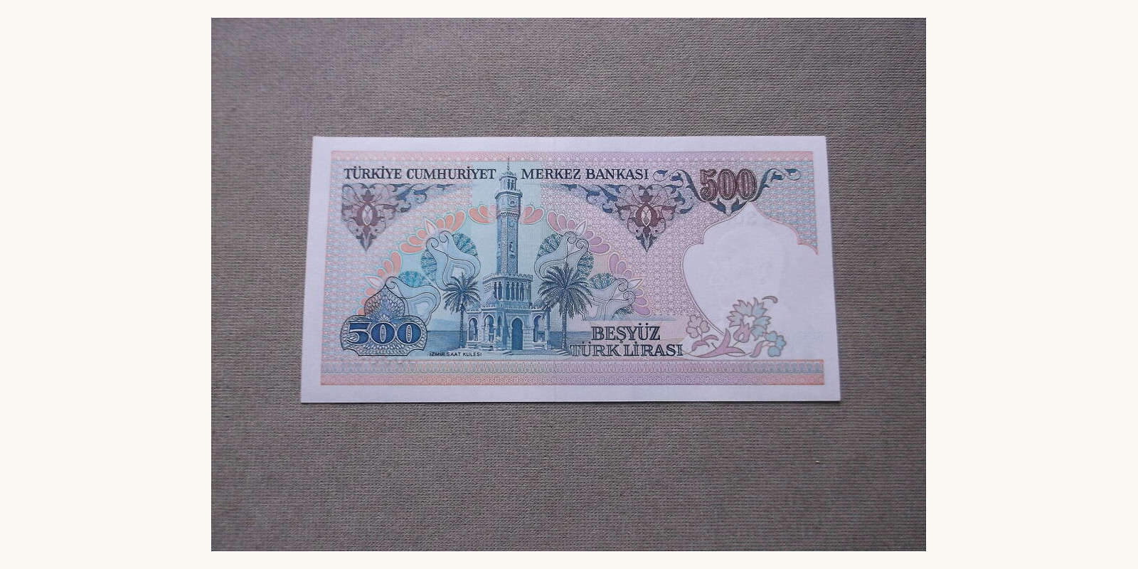 500 lira Turkey 1984 — Back side