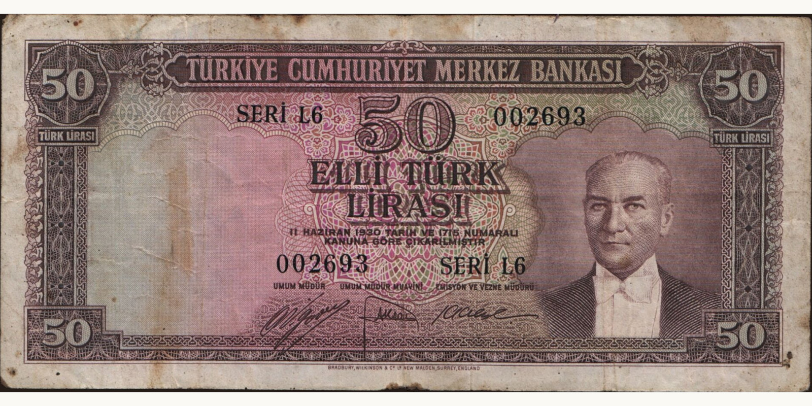 50 lira 1952