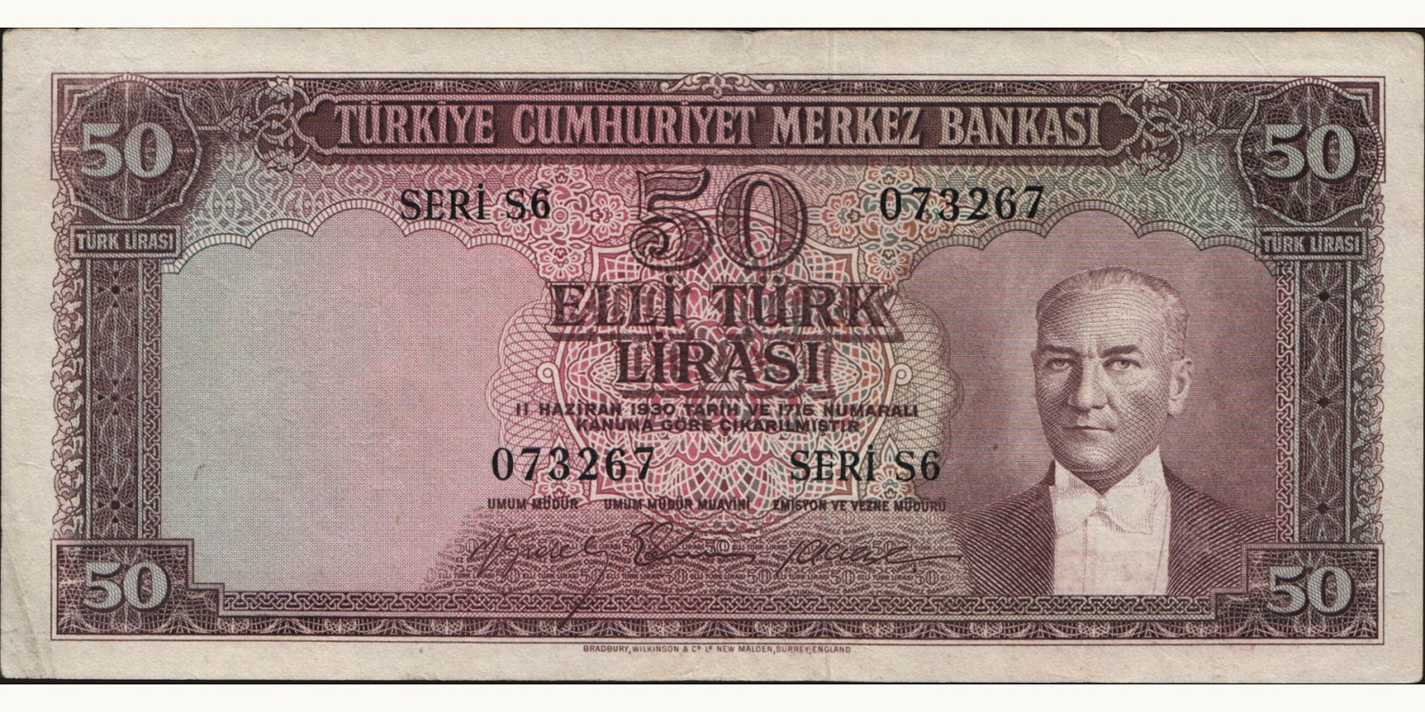 50 lira 1956