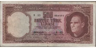 500 lira 1962