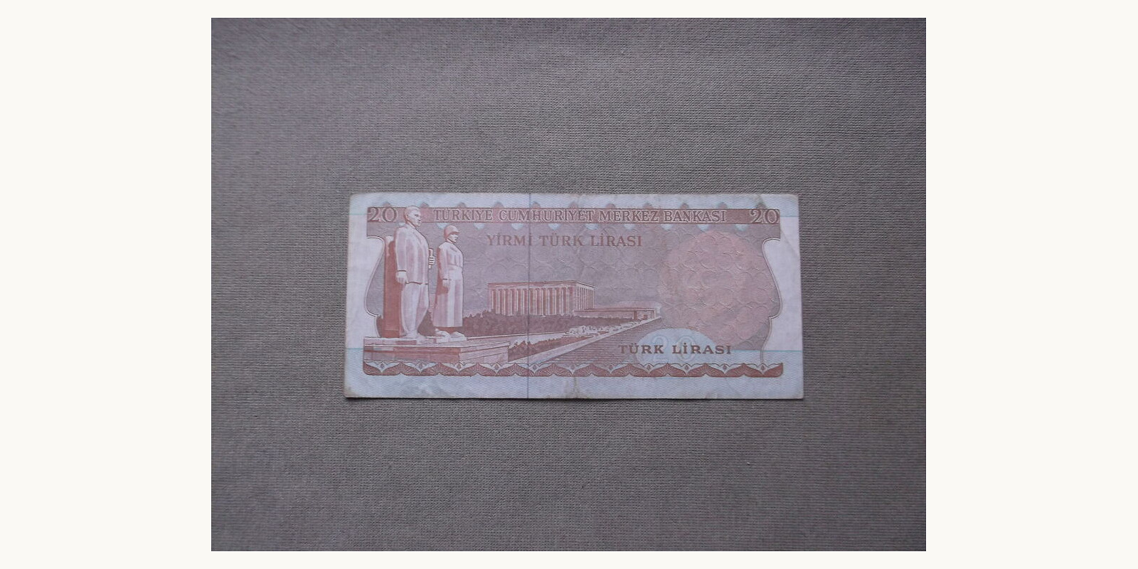20 lira Turkey 1979 — Back side