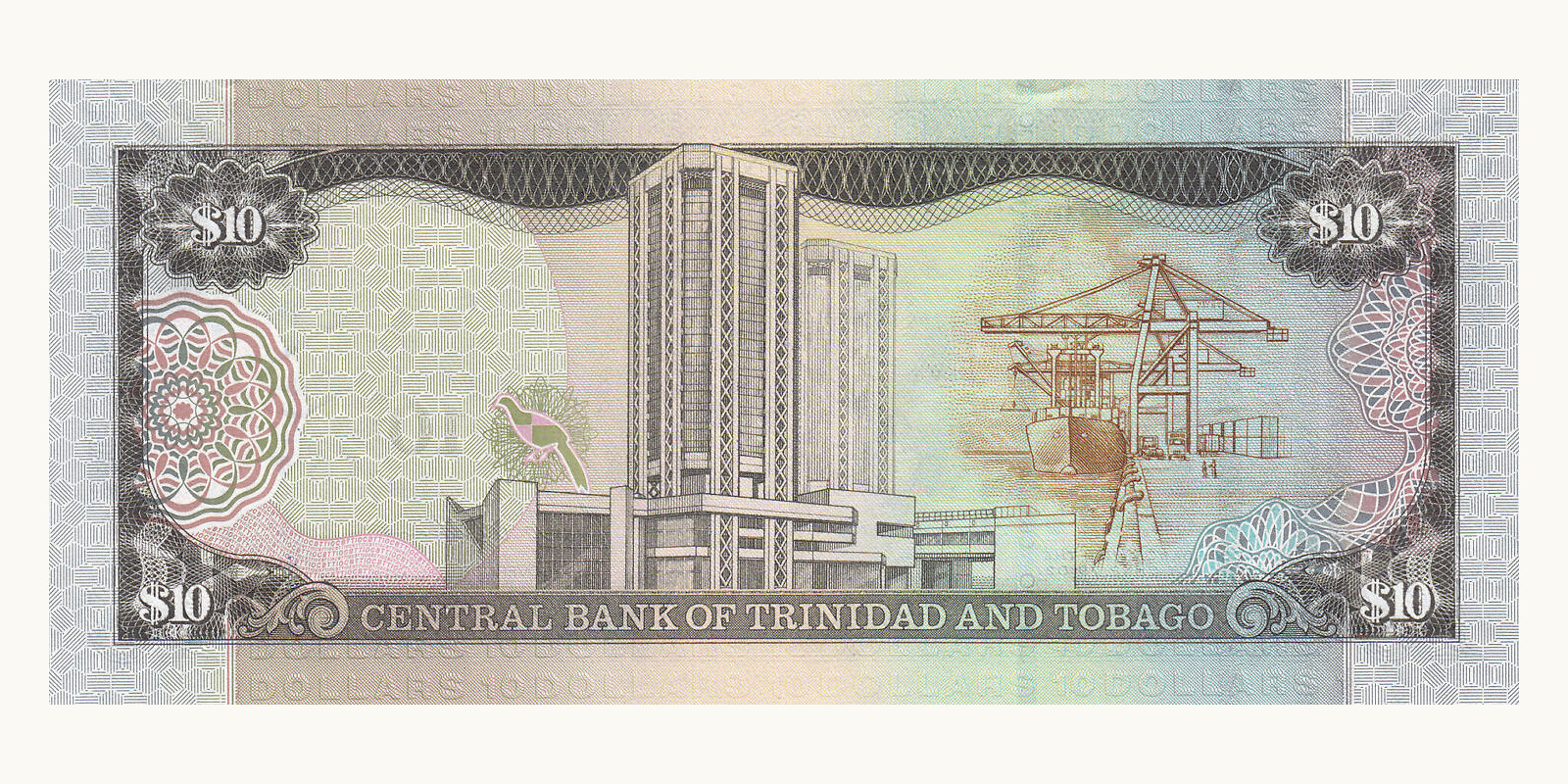 10 dollars Trinidad and Tobago 2006 — Back side
