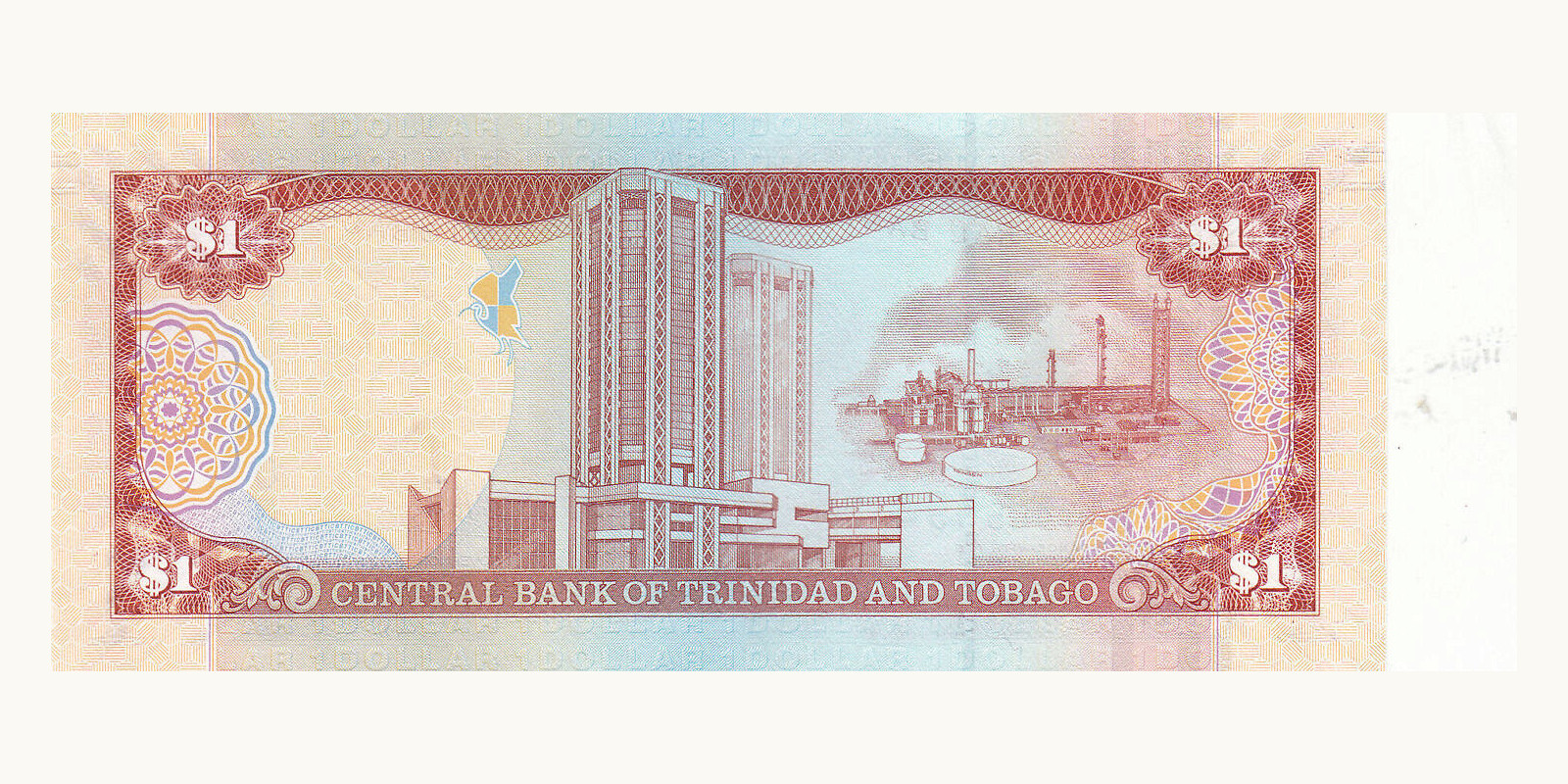 1 dollars Тринидад и Тобаго 2006 — Оборотная сторона