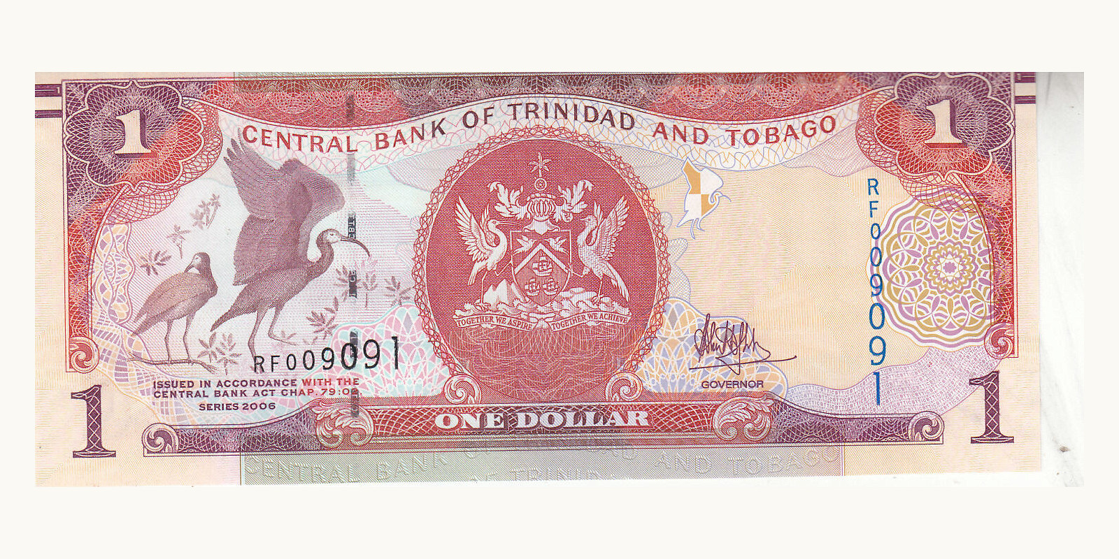 1 dollars Тринидад и Тобаго 2006 — Лицевая сторона