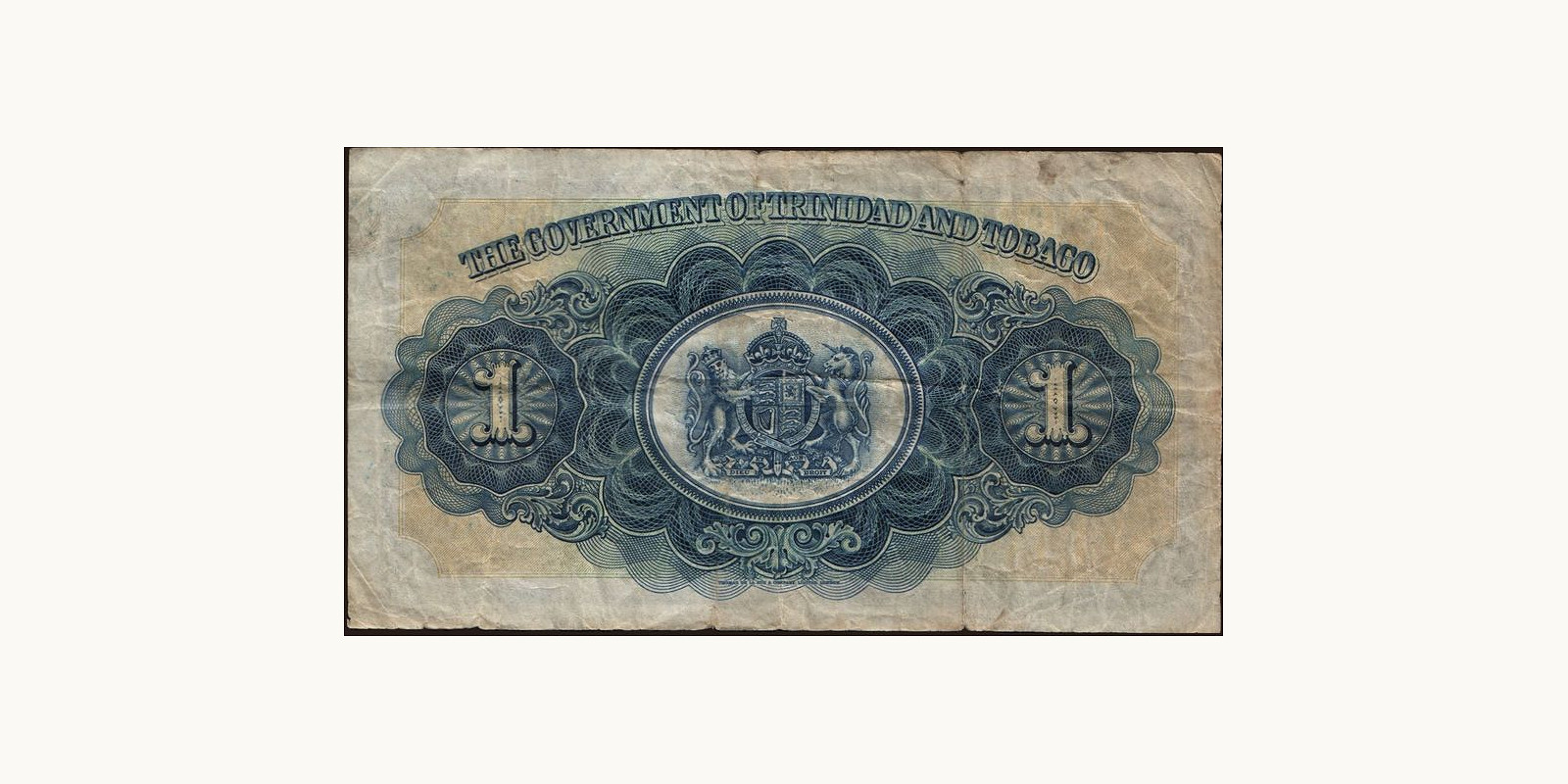 1 dollars Тринидад и Тобаго 1942 — Оборотная сторона