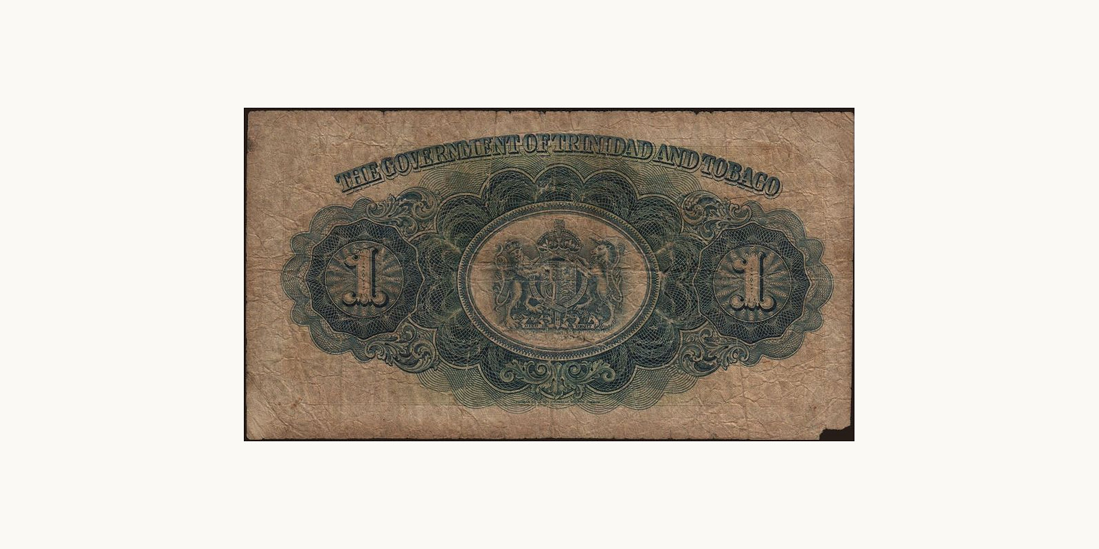 1 dollars Trinidad and Tobago 1948 — Back side
