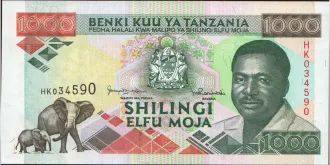 1000 shilin 1993