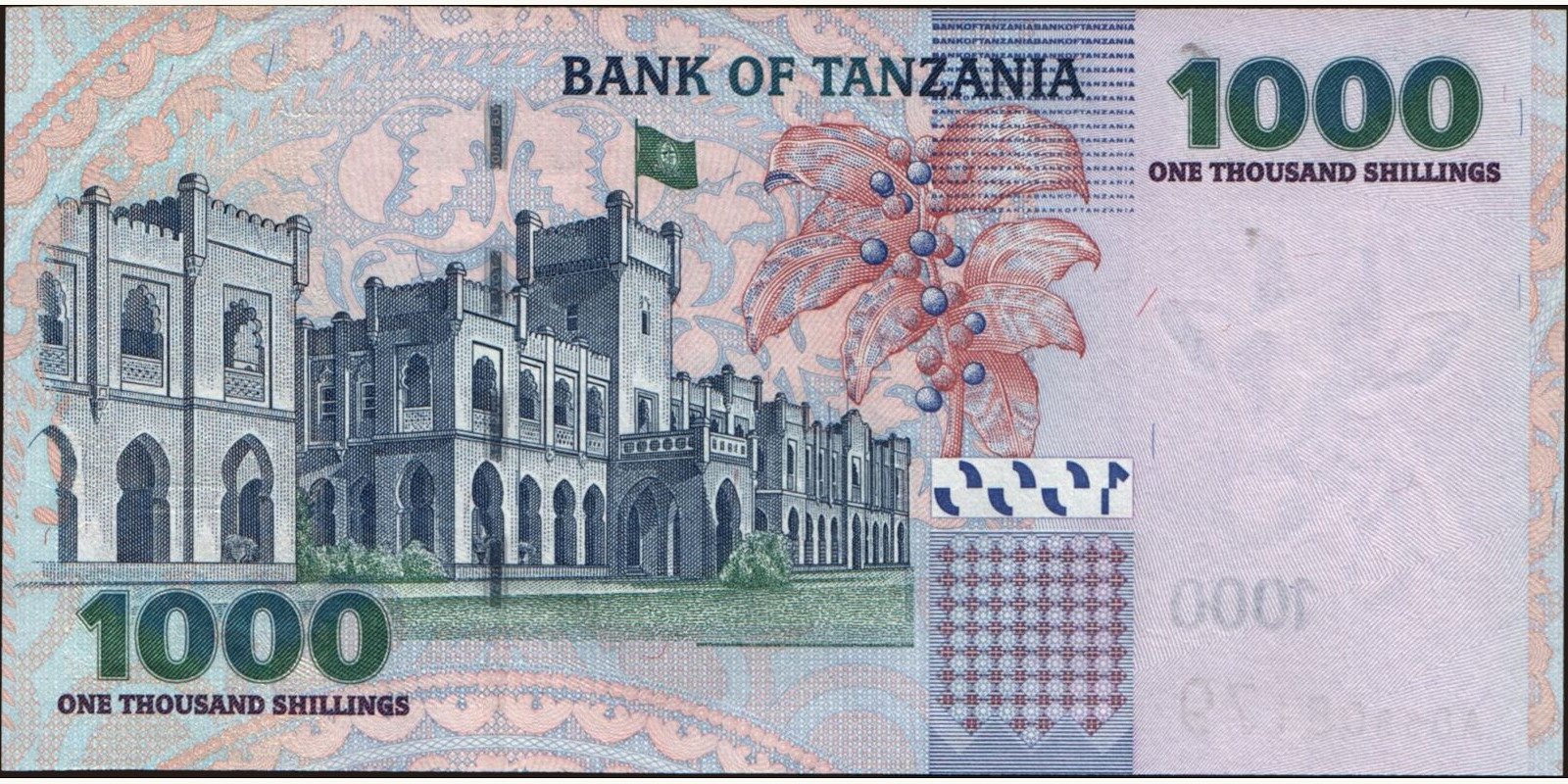 1000 shilin Танзания 2003 — Оборотная сторона