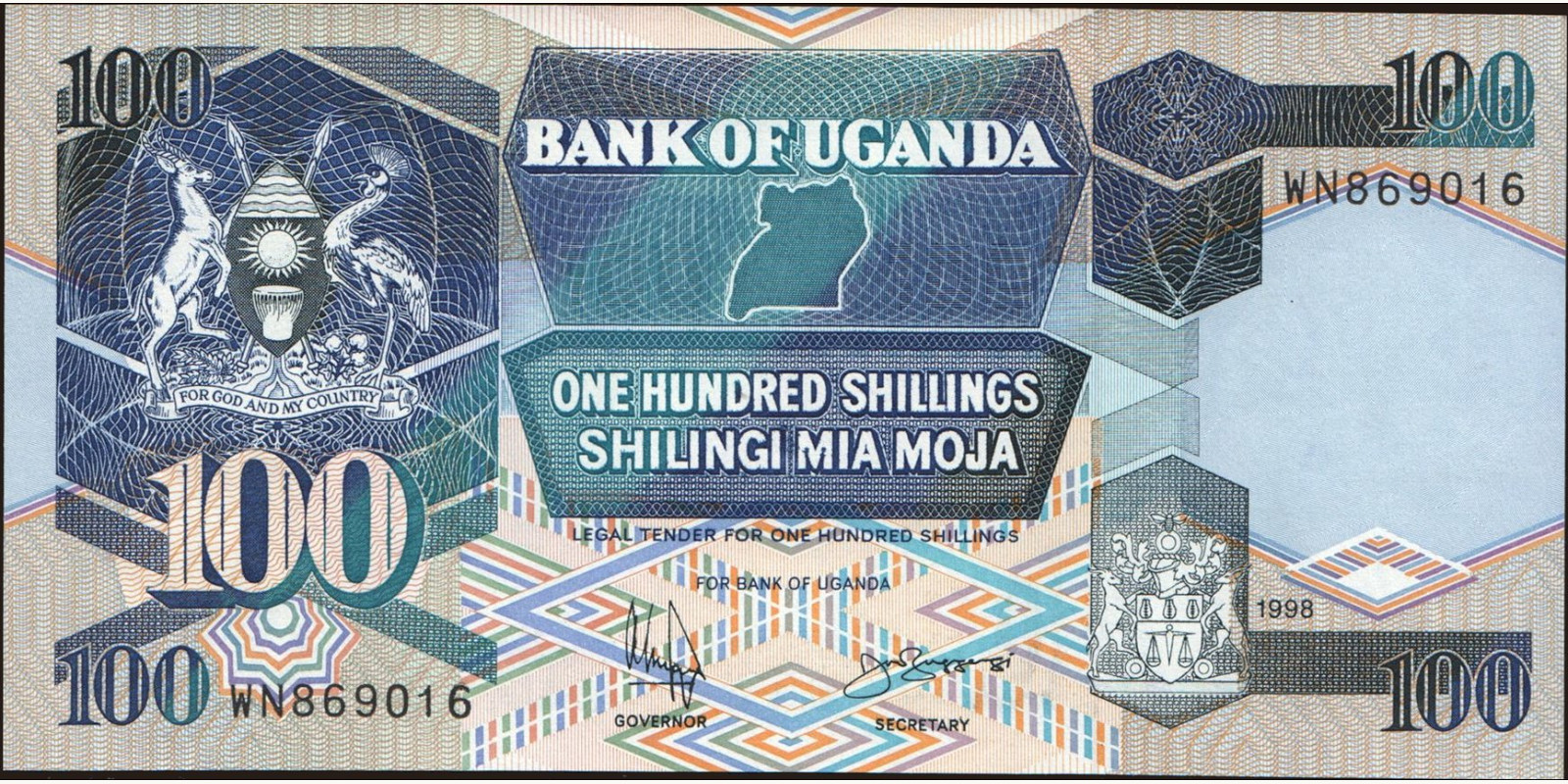 100 shilling 1998