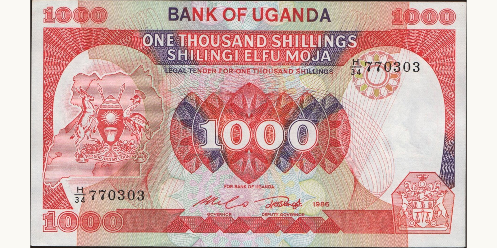 1000 shilling 1986