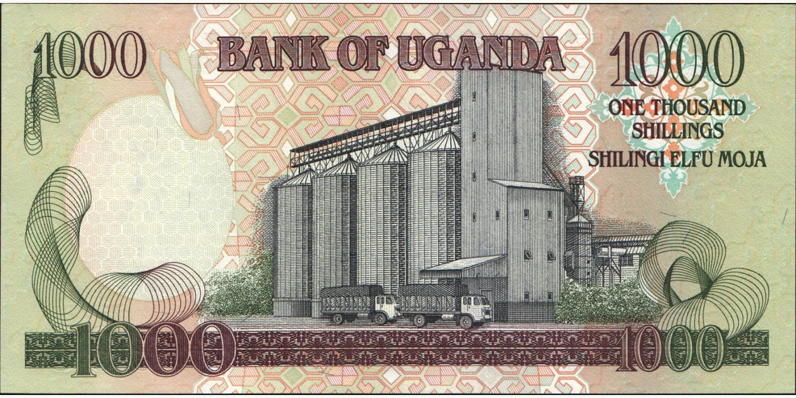 1000 shilling Uganda 2000 — Back side
