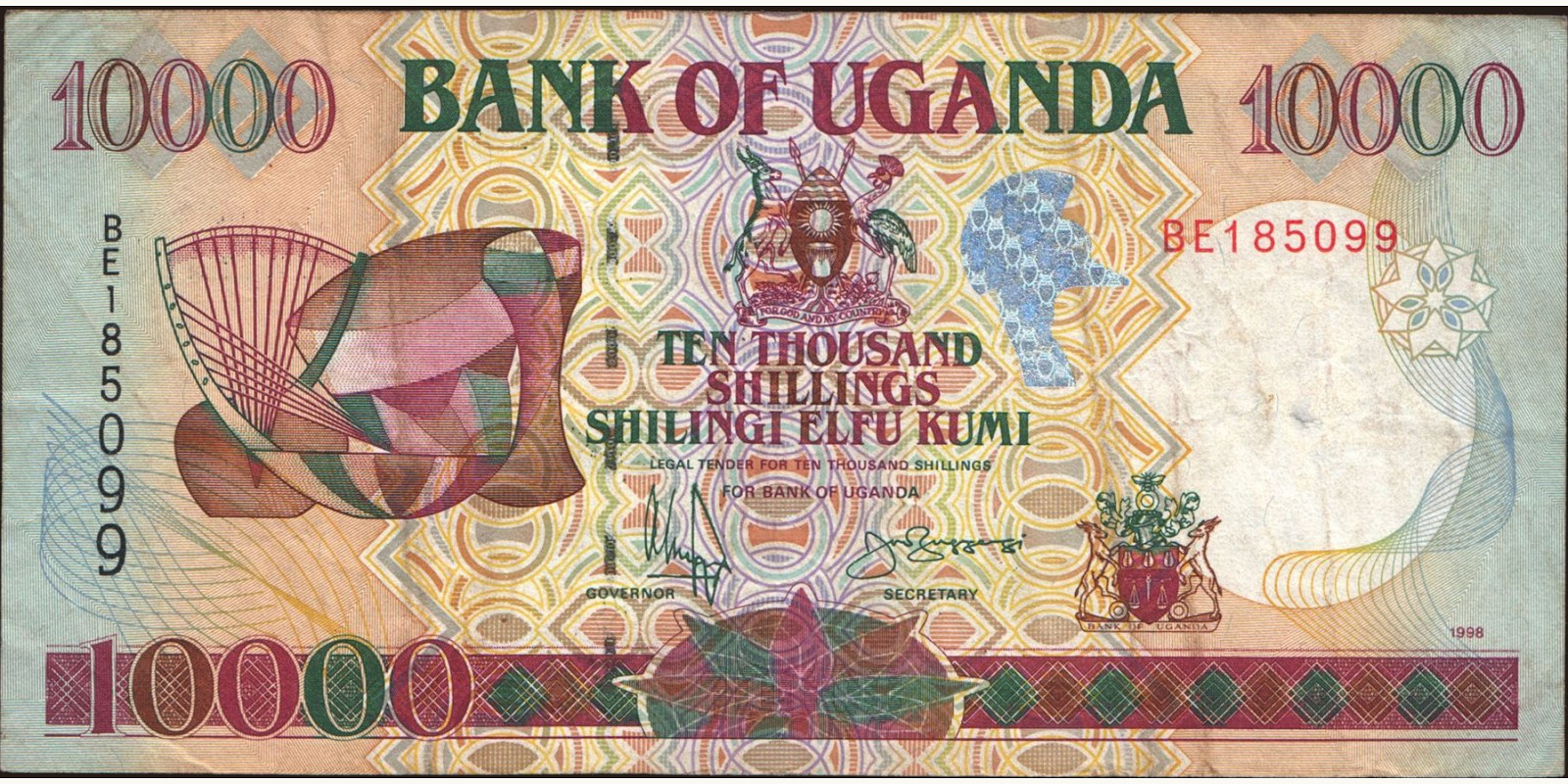 10000 shilling 1998